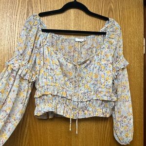 Long sleeve floral top